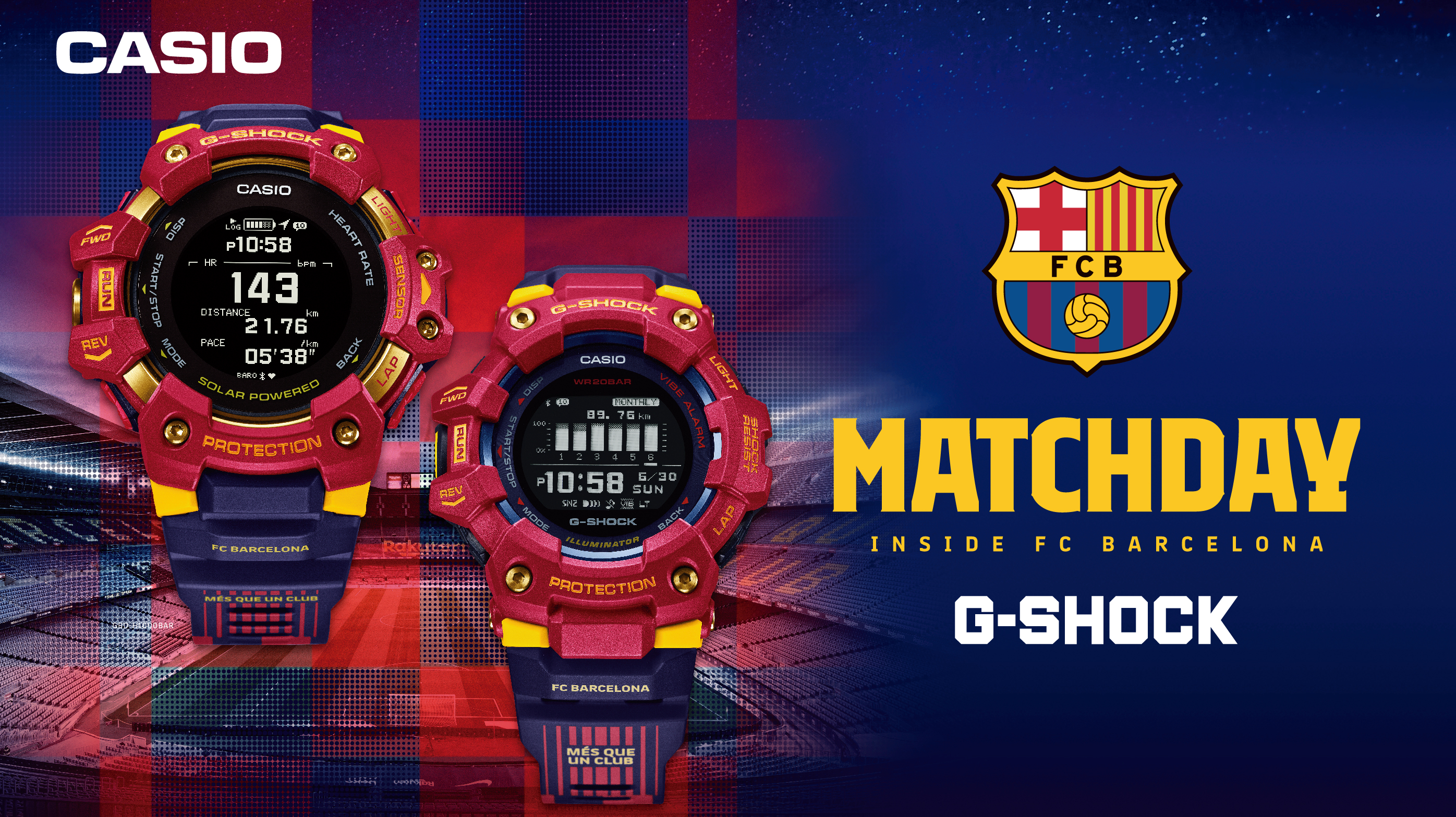 Oct. 2021 ｜G-SHOCK × FC BARCELONA 「MATCHDAY」model creative